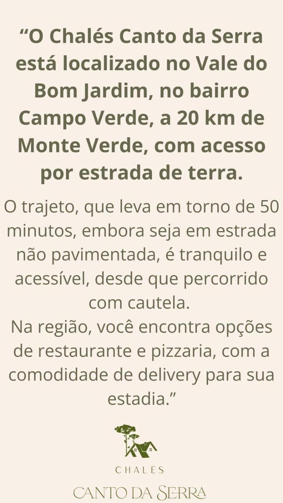 Chales Canto Da Serra Monte Verde  Kültér fotó